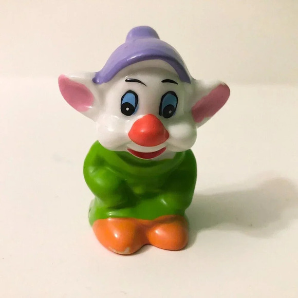 Disney Dopey Dwarf  Figurine Snow White 2.5 Inch Tall Figure Unmarked - Picture 8 of 12